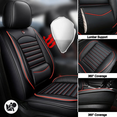 Housses de Siège Auto Cuir Compatibles Audi - vue de trois-quarts - Becquet Voiture