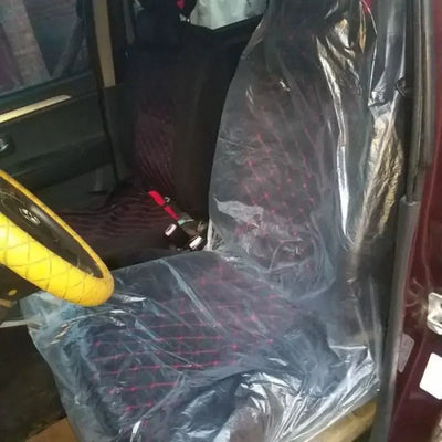 Housses de Siège Auto Jetables Universelles (Kit 50 Pièces) - installé sur véhicule - Becquet Voiture