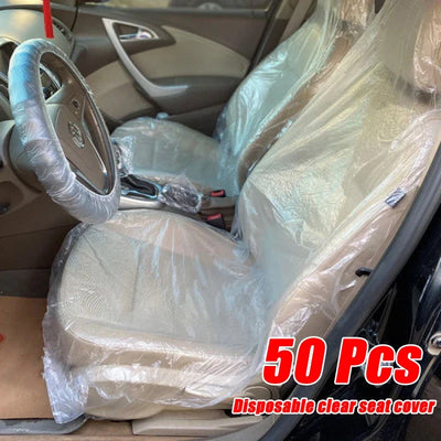 Housses de Siège Auto Jetables Universelles (Kit 50 Pièces) - vue arrière - Becquet Voiture