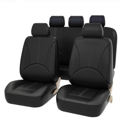 Housses de Siège Auto Universelles Cuir 5 Places (Kit 9 Pièces) - vue rapprochée - Becquet Voiture