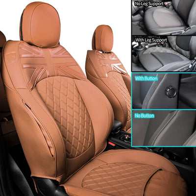 Housses de Siège Cuir Mini Cooper Clubman Countryman - vue arrière 2 - Becquet Voiture