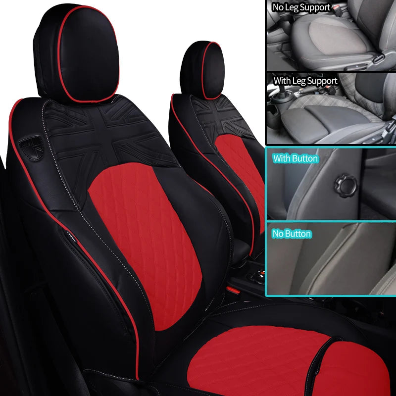 Sitzbezüge Leder Mini Cooper Clubman Countryman - Seitenansicht 2 - Becquet Voiture