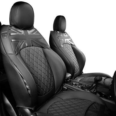 Housses de Siège Cuir Mini Cooper Clubman Countryman - vue de profil - Becquet Voiture