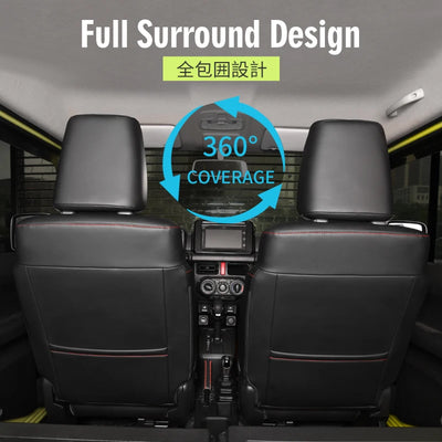 Housses de Siège Cuir Suzuki Jimny JB64 JB74 2019-2022 - installé sur véhicule - Becquet Voiture