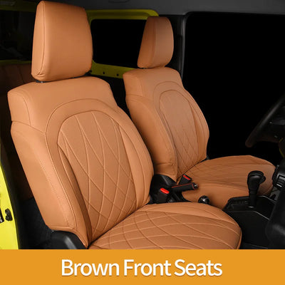 Housses de Siège Cuir Suzuki Jimny JB64 JB74 2019-2022 - vue de face 2 - Becquet Voiture
