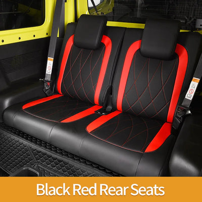 Housses de Siège Cuir Suzuki Jimny JB64 JB74 2019-2022 - vue de trois-quarts 2 - Becquet Voiture
