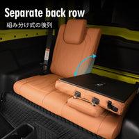 Housses de Siège Cuir Suzuki Jimny JB64 JB74 2019-2022 - vue de trois-quarts - Becquet Voiture