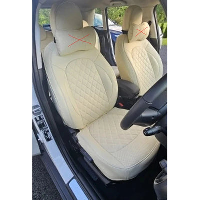 Housses de Siège Mini Cooper Ensemble Complet Beige - vue de dessus - Becquet Voiture