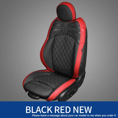 Housses de Siège Sur-Mesure pour Mini Cooper – Cuir Premium Antidérapant - vue arrière 2 - Becquet Voiture