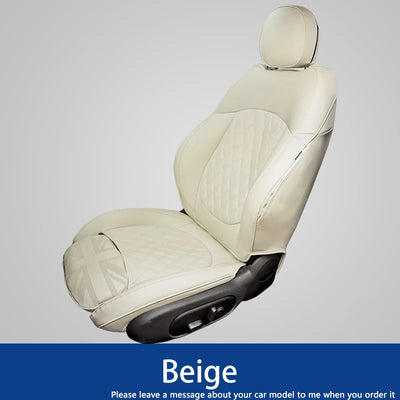 Housses de Siège Sur-Mesure pour Mini Cooper – Cuir Premium Antidérapant - vue de dessus - Becquet Voiture