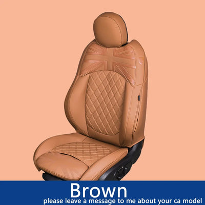 Housses de Siège Sur-Mesure pour Mini Cooper – Cuir Premium Antidérapant - vue de profil 2 - Becquet Voiture