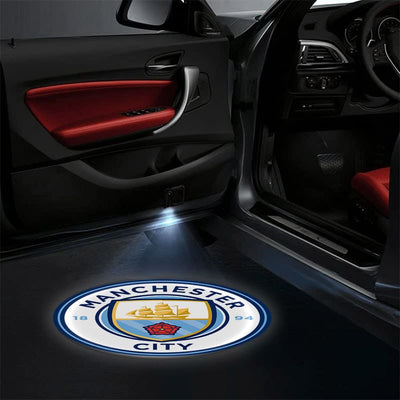 Projecteurs de porte LED Manchester City, Lot 2 pièces