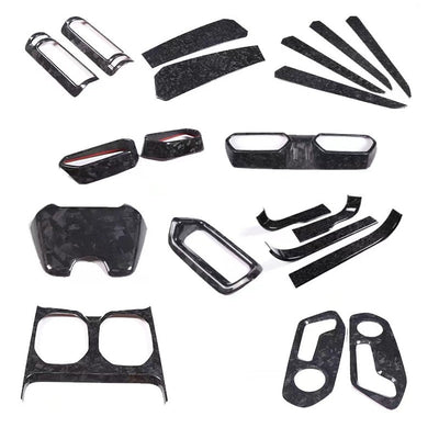 Insert Carbone Forgé Intérieur Lamborghini Urus - vue de face - Becquet Voiture