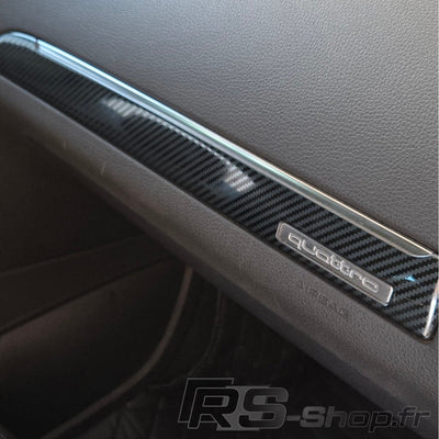 Insert Carbone Intérieur Audi Q7 4L 2007-2016 - vue de profil - Becquet Voiture