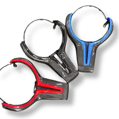 Insert Carbone Volant BMW F10 F20 F30 F80 - installé sur véhicule - Becquet Voiture