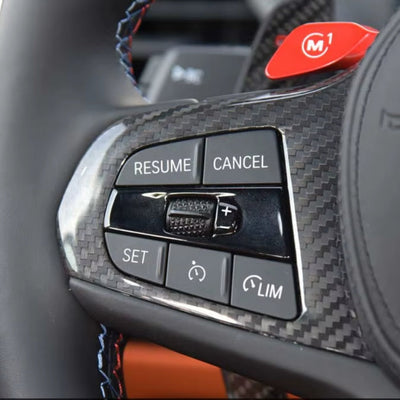 Insert Carbone Volant BMW G20 G30 G80 - packshot studio - Becquet Voiture
