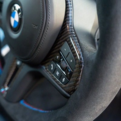 Insert Carbone Volant BMW G20 G30 G80 - vue de profil - Becquet Voiture
