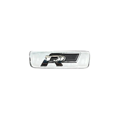 Insert Logo Volant VW Golf 7 GTI R - vue de trois-quarts - Becquet Voiture