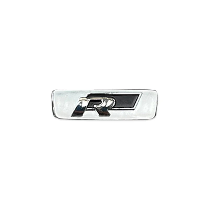 Insert Logo Volant VW Golf 7 GTI R - vue de trois-quarts - Becquet Voiture