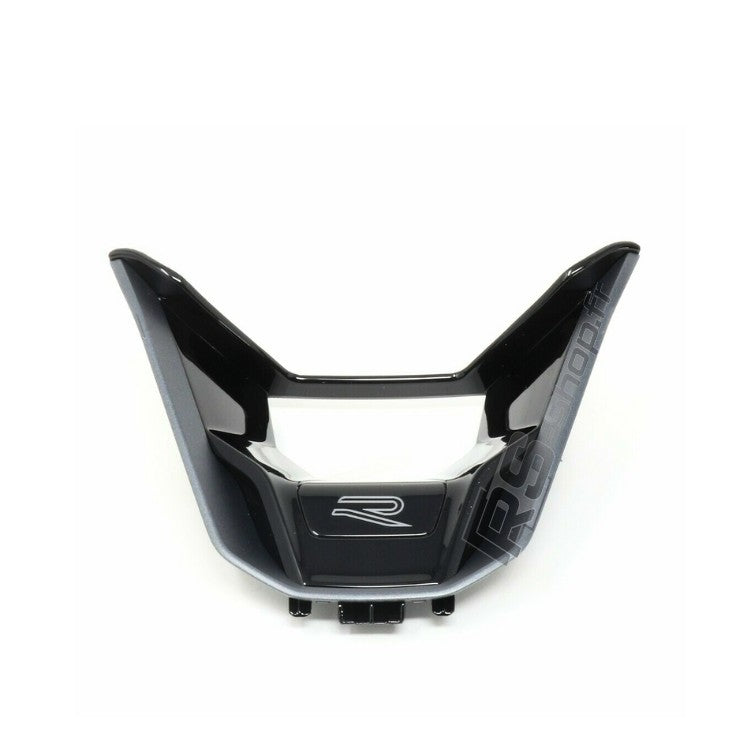 Insert Logo Volant VW Golf 8 GTI R Noir Bleu - vue arrière - Becquet Voiture