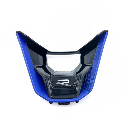 Insert Logo Volant VW Golf 8 GTI R Noir Bleu - vue de profil - Becquet Voiture