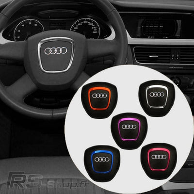Insert Volant Audi B7 A3 A4 Q5 - détail du montage - Becquet Voiture