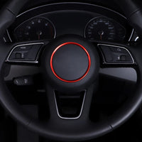Insert Volant Audi Rond Airbag 76mm 92mm - vue arrière - Becquet Voiture