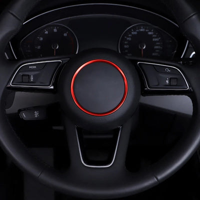 Insert Volant Audi Rond Airbag 76mm 92mm - vue arrière - Becquet Voiture