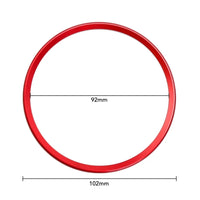 Insert Volant Audi Rond Airbag 76mm 92mm - vue rapprochée - Becquet Voiture