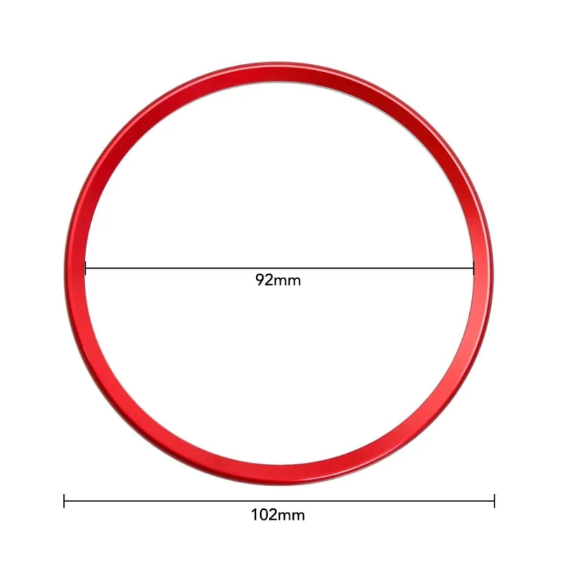 Insert Volant Audi Rond Airbag 76mm 92mm - vue rapprochée - Becquet Voiture
