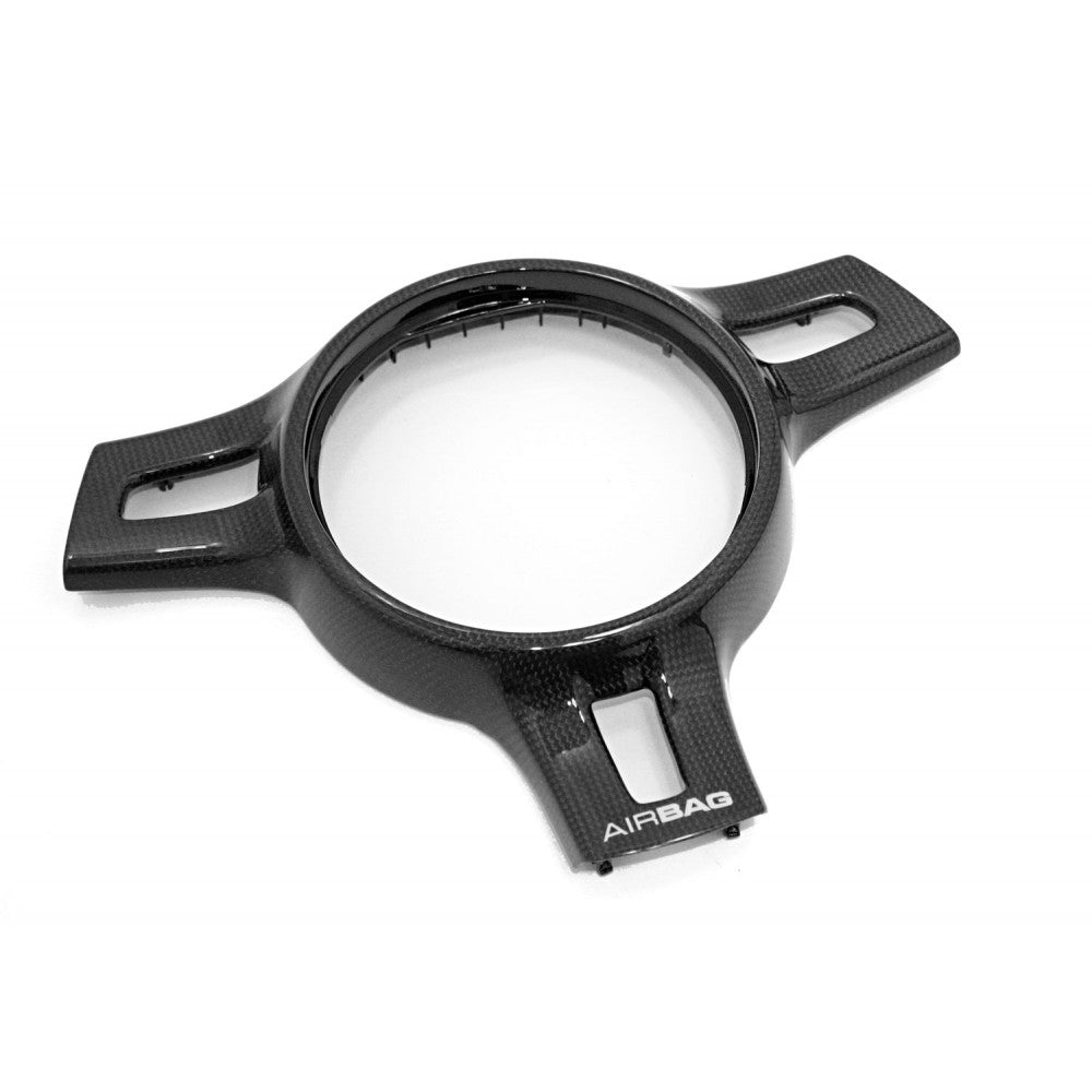 Insert Volant Carbone Porsche 911 991 - vue de face - Becquet Voiture
