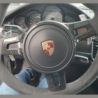 Insert Volant Carbone Porsche 911 991 - vue de profil - Becquet Voiture