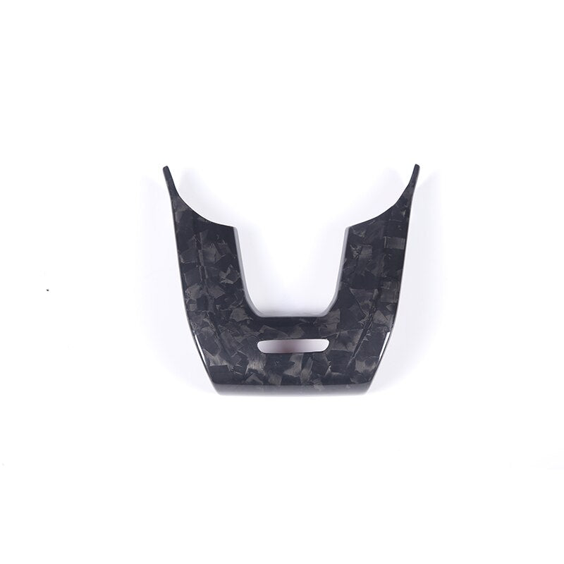 Forged Fiber Carbon Steering Wheel Insert Urus - fitted on vehicle - Becquet Voiture