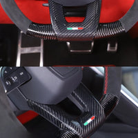 Forged Fiber Carbon Steering Wheel Insert Urus - side view - Becquet Voiture