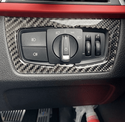 Inserts carbone BMW Série 3 F30 - vue de dessus - Becquet Voiture