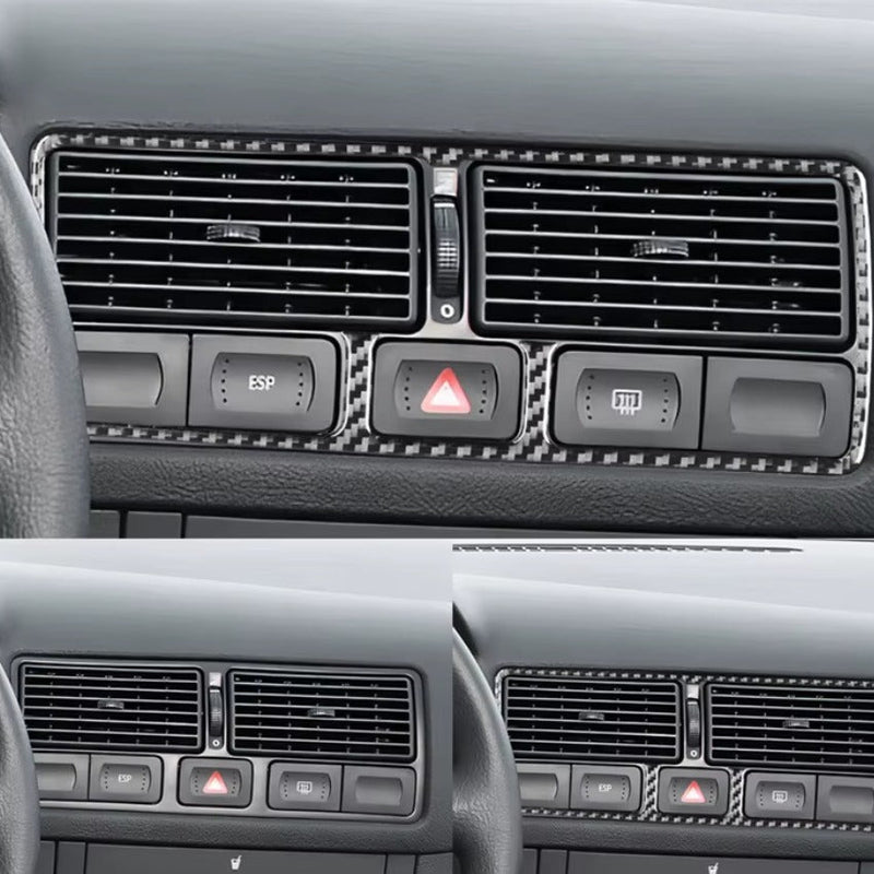 Carbon Fiber Inserts Imitation VW Golf 4 2mm - fitted on vehicle - Becquet Voiture