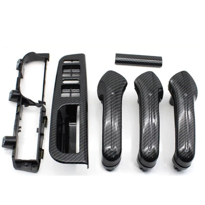 Inserts Carbone Imitation VW Golf 4 2mm - vue de face 2 - Becquet Voiture