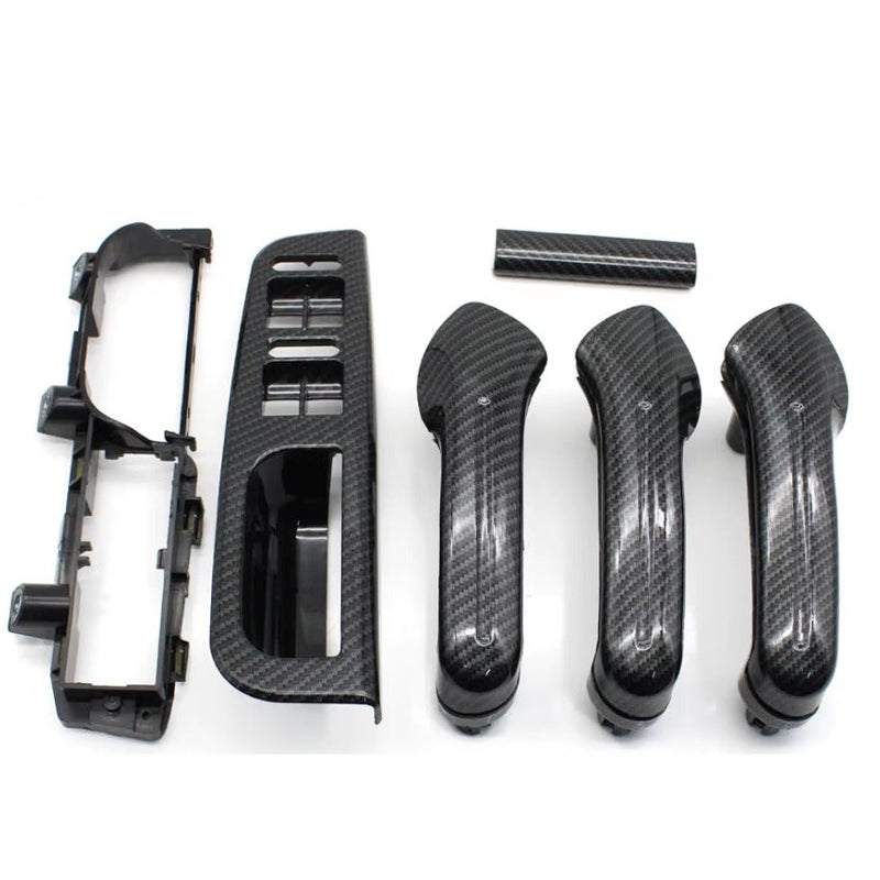 Carbon Fiber Inserts Imitation VW Golf 4 2mm - front view 2 - Becquet Voiture