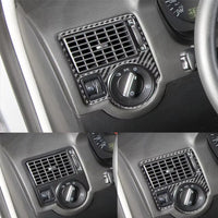 Carbon Fiber Inserts Imitation VW Golf 4 2mm - three-quarter view - Becquet Voiture