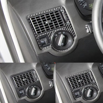 Inserts Carbone Imitation VW Golf 4 2mm - vue de trois-quarts - Becquet Voiture