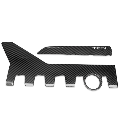 Inserts Carbone Moteur Audi RS3 8V 8Y Véritable - vue arrière - Becquet Voiture