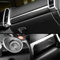 Inserts Carbone Porsche Cayenne 2 Veritable Fibre - vue de profil - Becquet Voiture