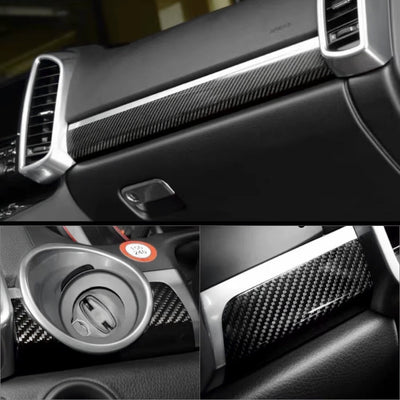 Inserts Carbone Porsche Cayenne 2 Veritable Fibre - vue de profil - Becquet Voiture