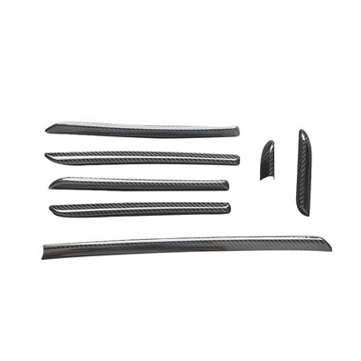 Inserts Carbone Portes Tableau Bord Audi A3 S3 RS3 8V - vue de face - Becquet Voiture