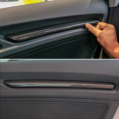 Inserts Carbone Portes Tableau Bord Audi A3 S3 RS3 8V - vue de profil - Becquet Voiture