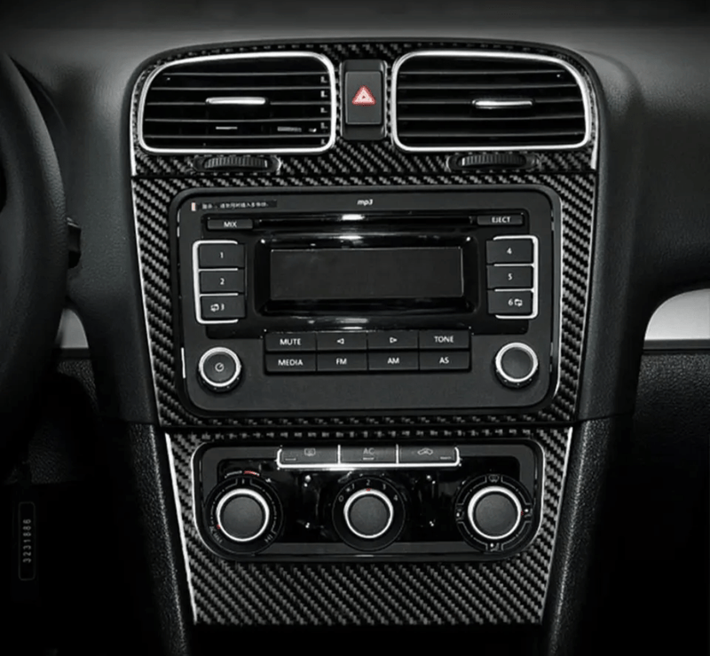 Inserts carbone VW Golf 6 - installé sur véhicule - Becquet Voiture