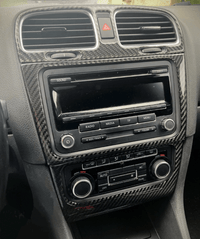 Inserts carbone VW Golf 6 - vue de face - Becquet Voiture