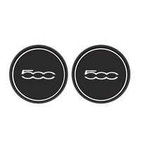 Cup holder inserts Fiat 500 500C 500X 500L 2 pieces - fitting detail - Becquet Voiture