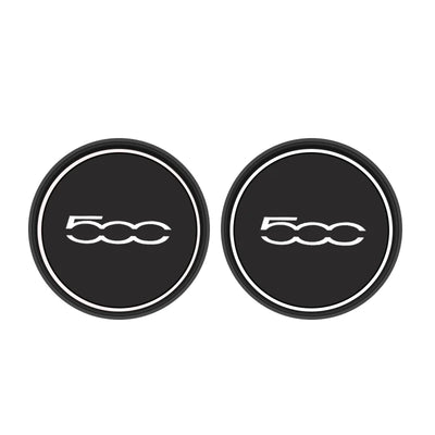 Inserts de Porte-Gobelet Fiat 500 500C 500X 500L (Kit 2 Pièces) - détail du montage - Becquet Voiture