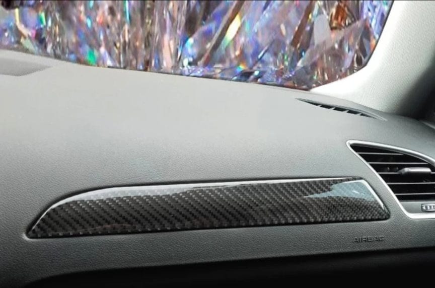 Inserts Intérieur Look Carbone Pour Audi A4 Et A5 B8 B8.5 (2008 - 2019) - vue de face - Becquet Voiture